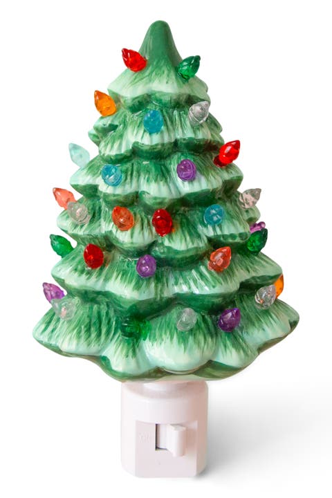 Vintage Holiday Tree Night Light