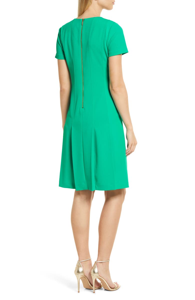 Tahari ASL Fit & Flare Stretch Crepe Dress, Alternate, color, 