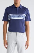 Callaway Logo Colorblock Golf Polo