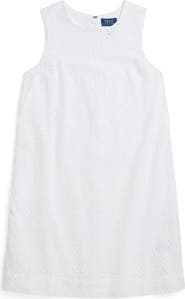 Polo Ralph Lauren Kids' Eyelet Shift Dress
