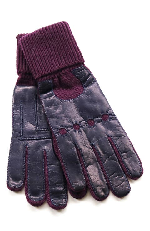 Cuffed Leather Gloves