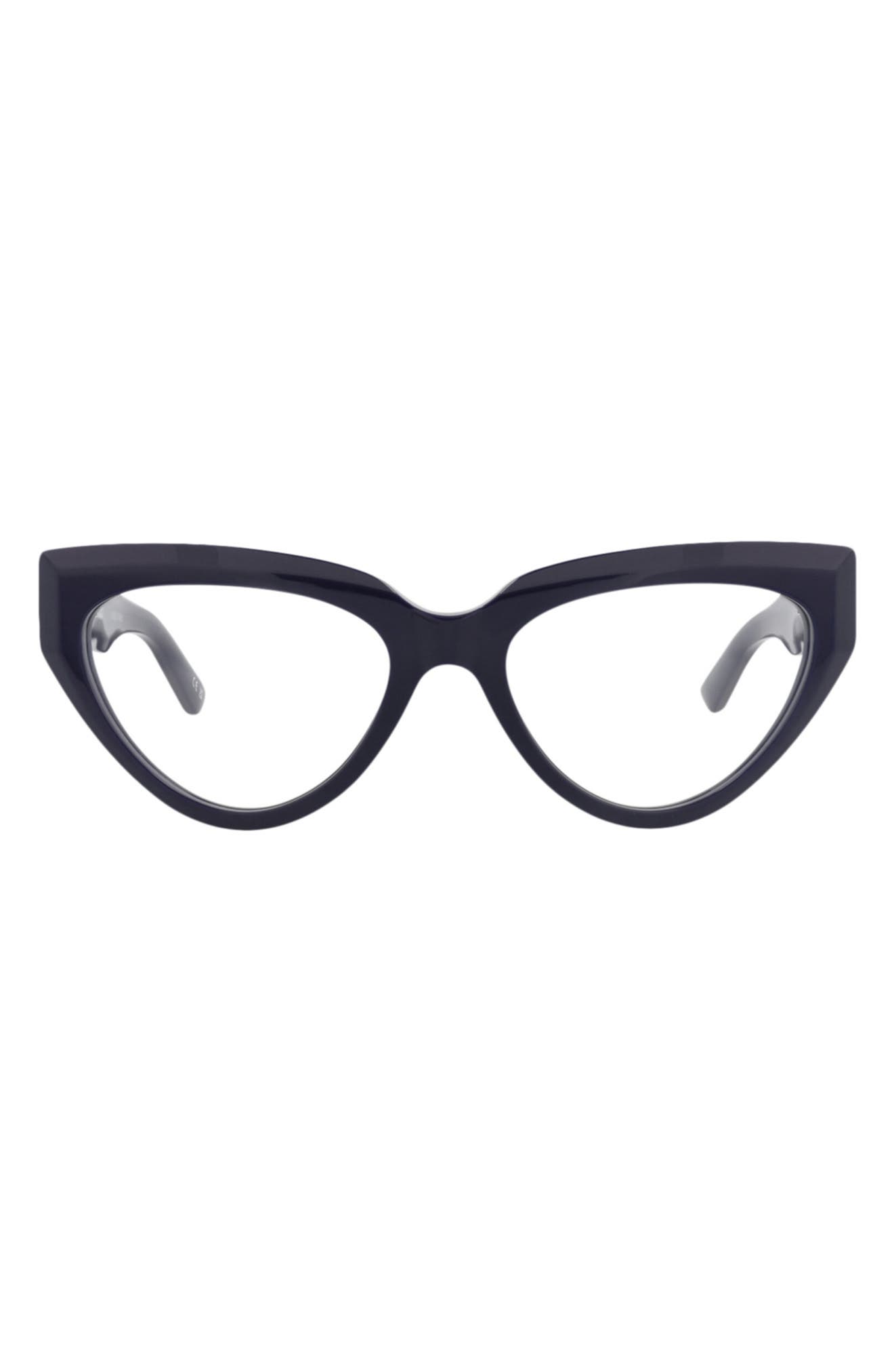 Balenciaga 53mm Cat Eye Optical Glasses