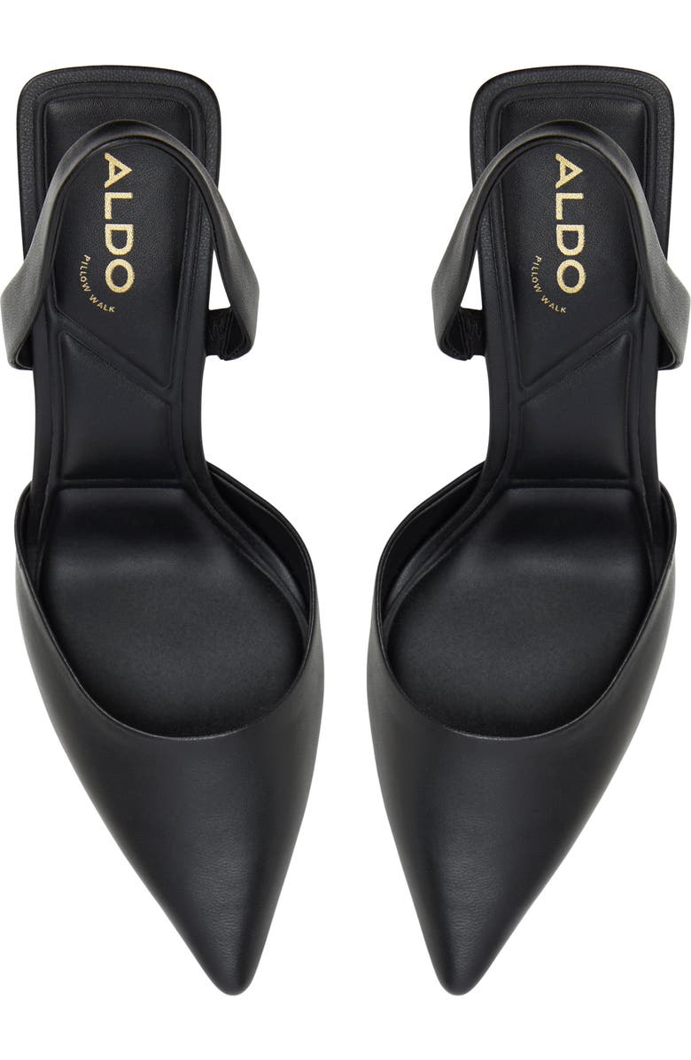 ALDO Brusanti Pointed Toe Slingback Pump, Alternate, color, Black