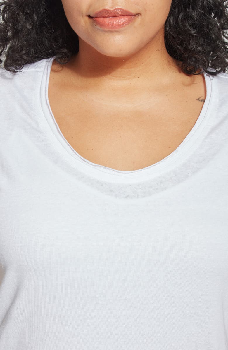 Lysse Classic Scoop Neck T-Shirt, Alternate, color, White