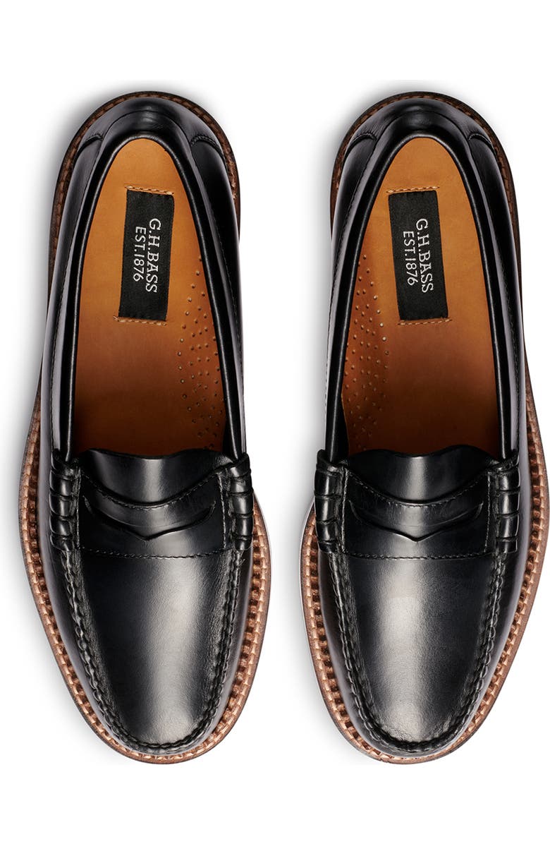 G.H.BASS 1876 Larson Weejuns<sup>®</sup> Penny Loafer, Alternate, color, Black