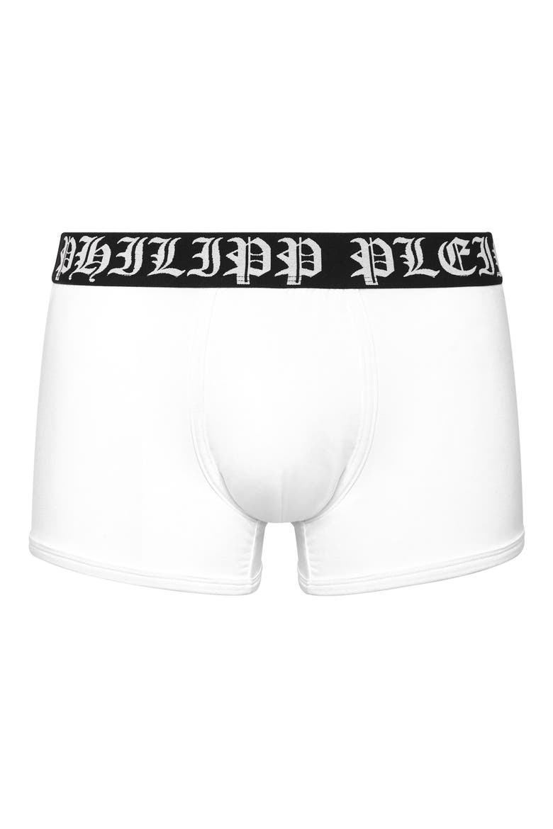 Boxer Philipp Plein Tm Refined Men, Main, color, white