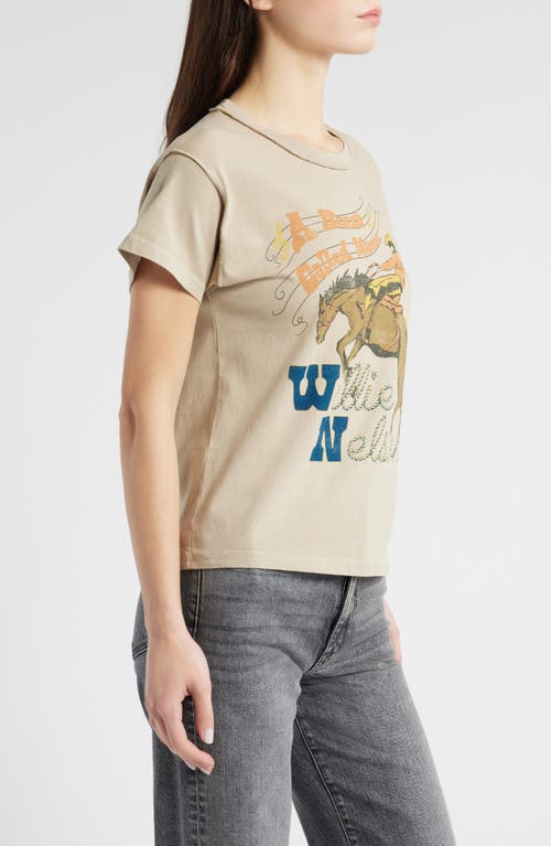 Daydreamer Willie Nelson Horse Called Music Reverse Gf Tee In Desert Sage