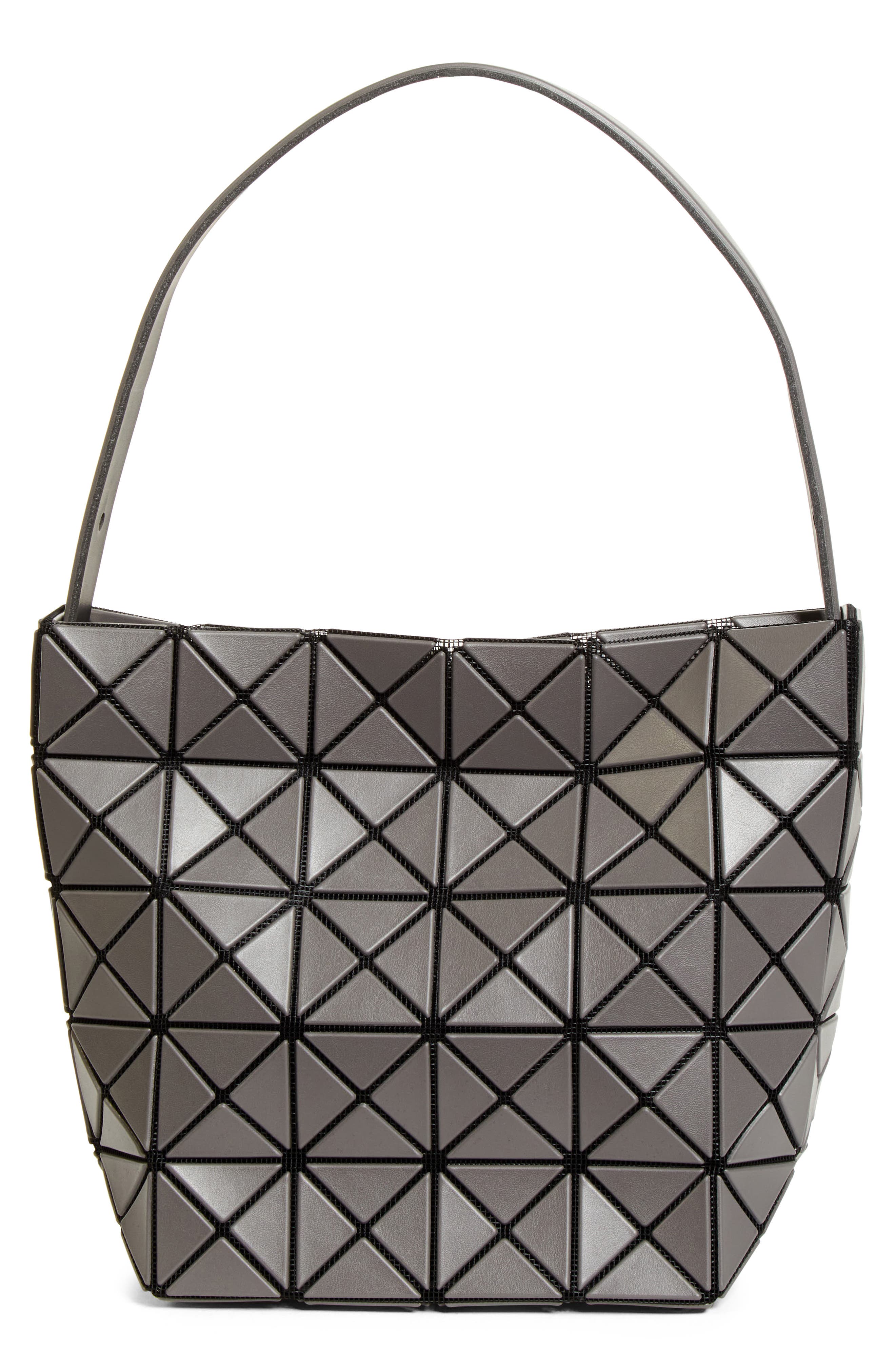Bao Bao Issey Miyake Small Valley Hobo Bag, Alternate, color, Charcoal