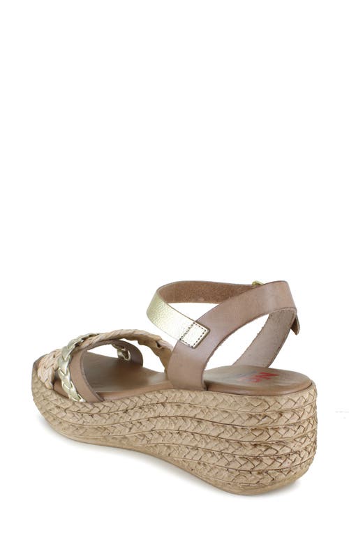 National Comfort Tarragon Crystal Embellished Platform Wedge In Platinum Leather