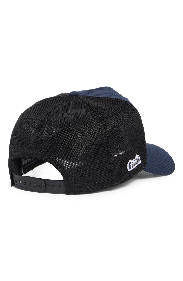 Goorin Bros. Maverick Patch Trucker Hat, Alternate, color, Navy