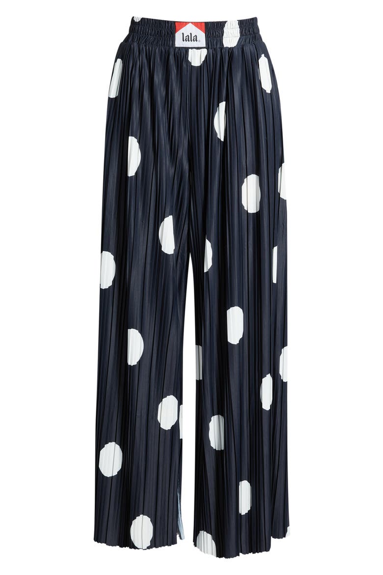 Total Knockout Plissé Dot Pants, Alternate, color, BLACK POLKA DOT