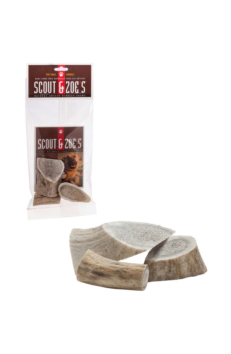 Scout & Zoe's Elk Antler Nibblets, Dog & Small Animal Chews, Preservative Free, Alternate, color, Multicolored