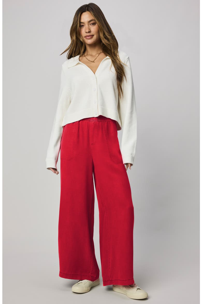 Angie Palazzo Pants, Alternate, color, ROUGE RED
