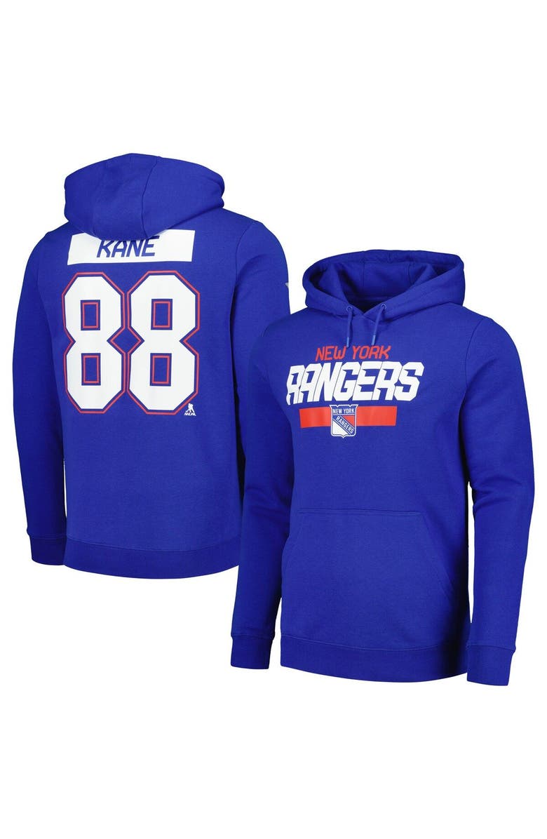LEVELWEAR Men's Levelwear Patrick Kane Blue New York Rangers Name & Number Pullover Hoodie, Main, color, 