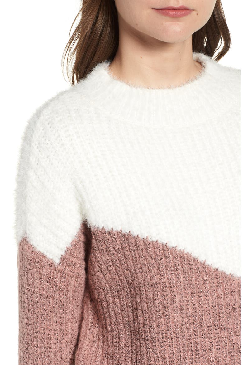 Diagonal Colorblock Sweater, Alternate, color, ASSORTED