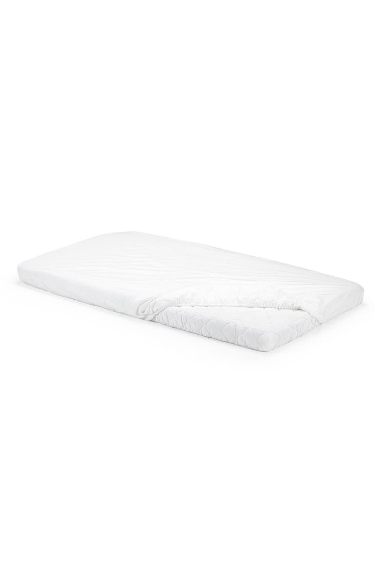 Stokke 'Home<sup>™</sup> Bed' Fitted Cotton Sheet, Main, color, 