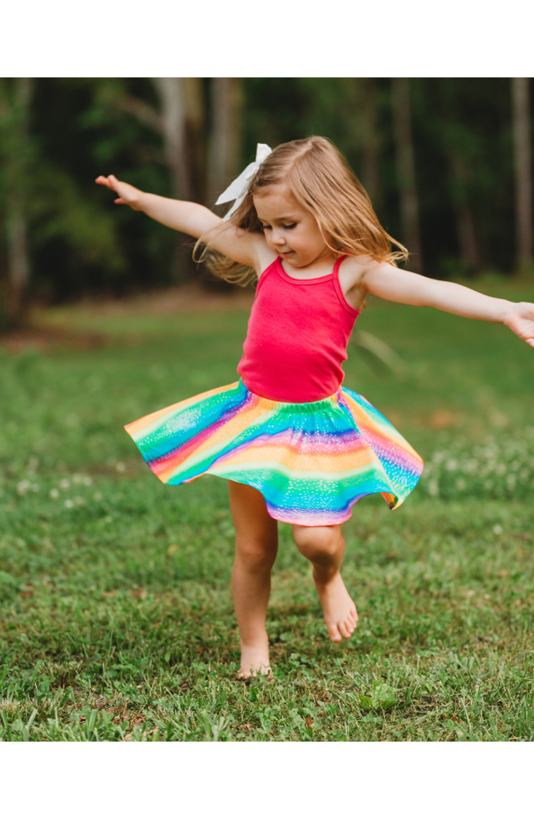 CITY THREADS Novelty Circle Skirt, Alternate, color, Rainbow Sparkle