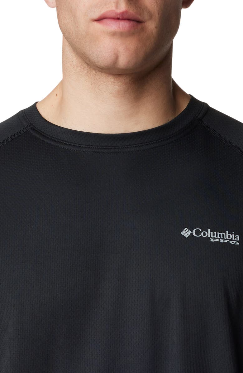 Columbia PFG Solar Stream<sup>™</sup> Long Sleeve Performance T-Shirt, Alternate, color, Black