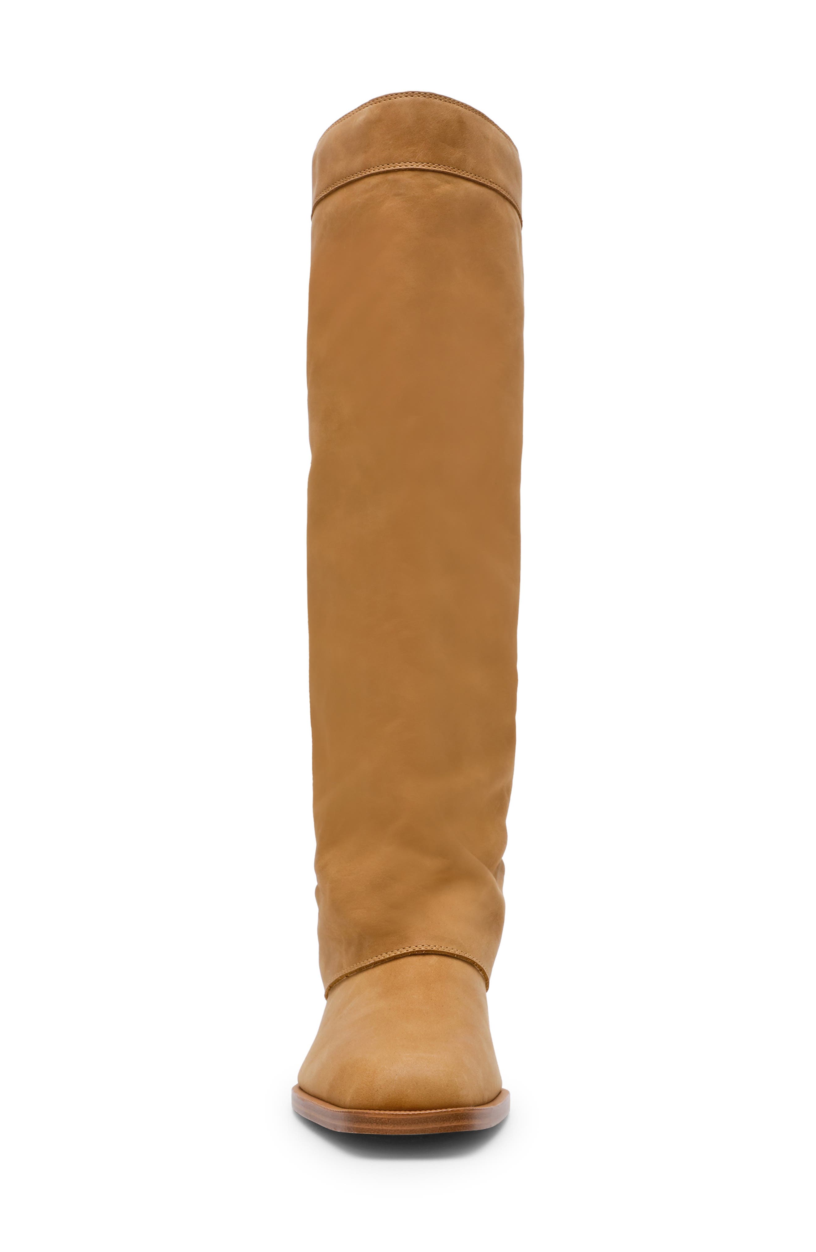 Steve Madden Winnick Foldover Knee High Boot, Alternate, color, Banana Leather