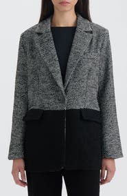 NVLT Tweed Colorblock Blazer