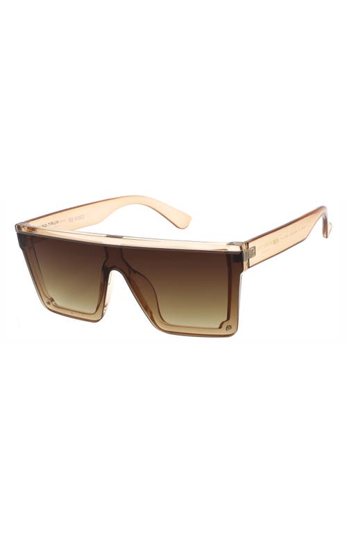 Kurt Geiger London 99mm Gradient Flat Top Sunglasses In Brown