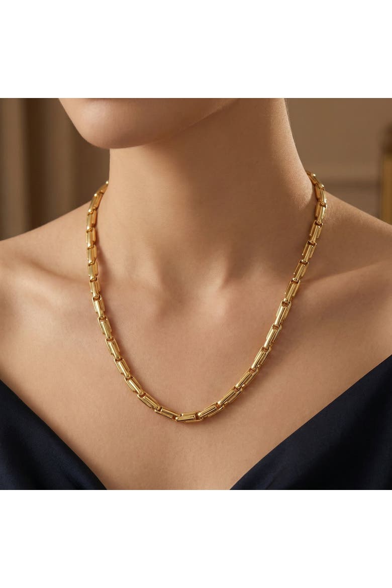 14k Gold Women's 24" Chain Necklace 15 Grams 4.5mm Thick, Main, color, 14k Yellow Gold