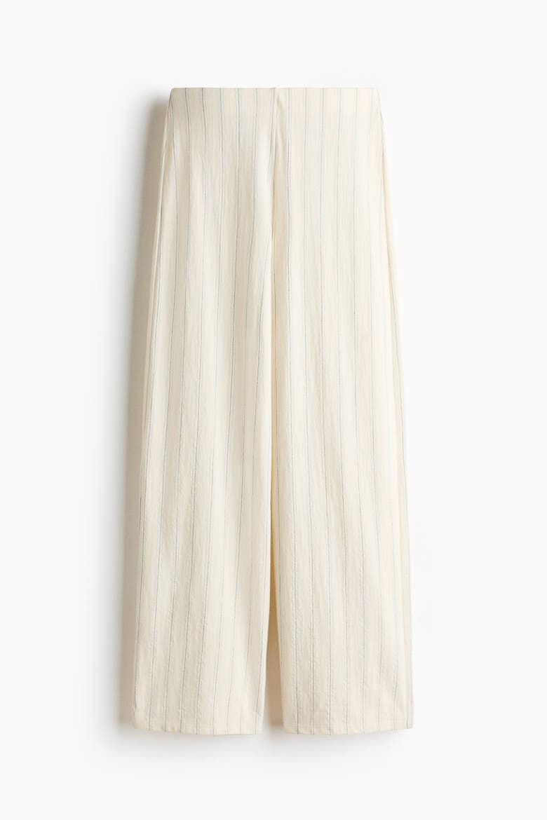 Cotton-blend Pull-on Pants, Alternate, color, Light beige/striped