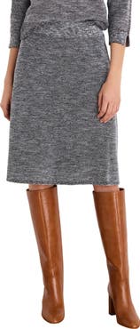 NIC+ZOE Tweed Stitch Knit Skirt