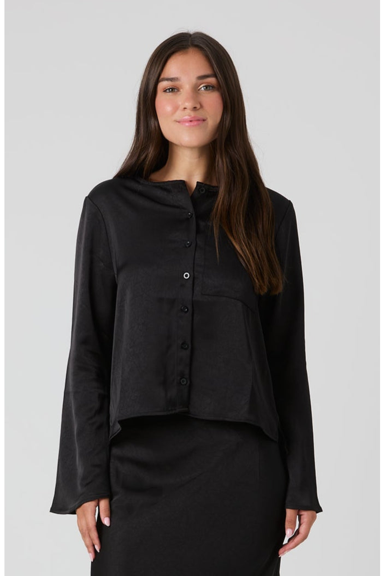 Olivia Blouse, Alternate, color, Black