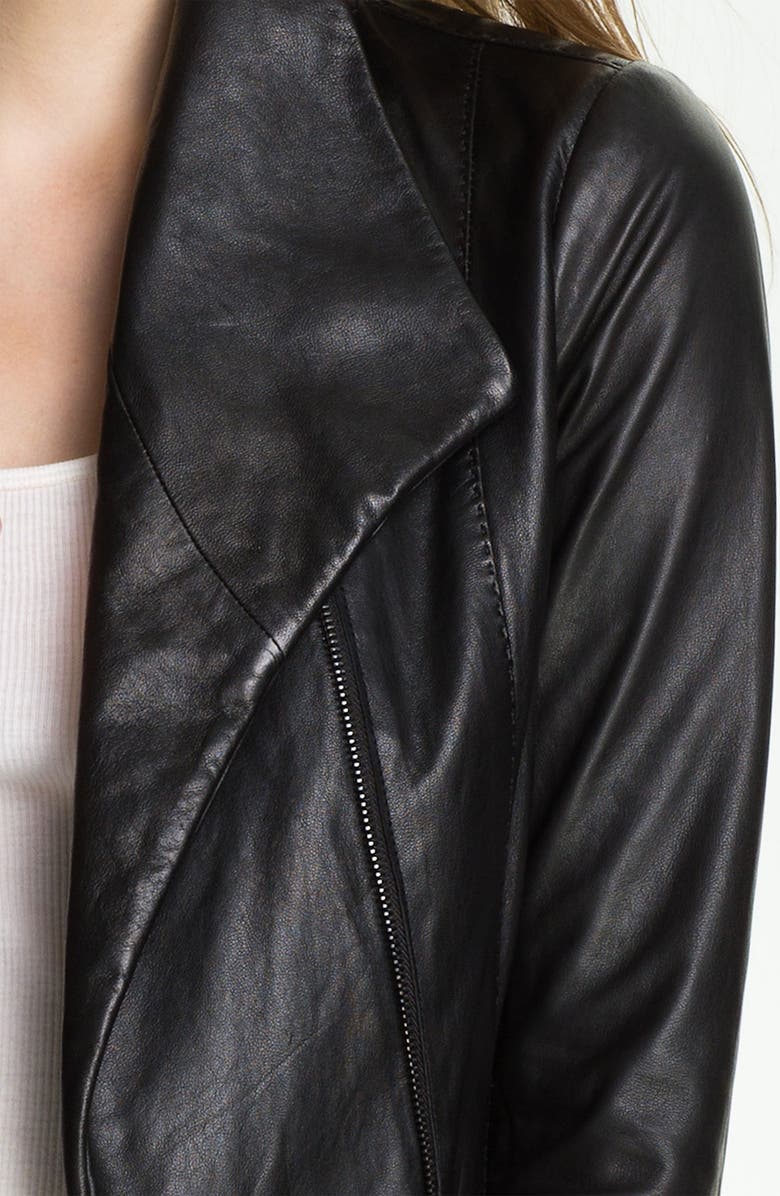 Vince Leather Scuba Jacket, Alternate, color,