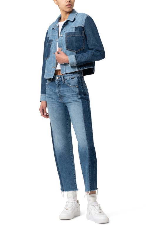 MAVI JEANS MAVI JEANS TWO-TONE DENIM TRUCKER JACKET