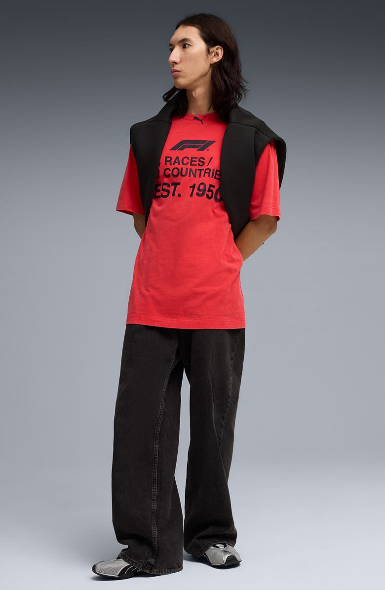 PUMA Formula 1<sup>®</sup> Race No Graphic T-Shirt, Alternate, color, Pop Red
