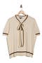 Double Tip Tie Neck Sweater
