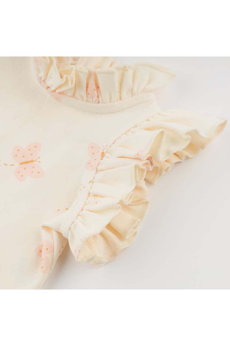 Mini Butterflies Pink Lola Top Jamie Short Set, Alternate, color, Milk
