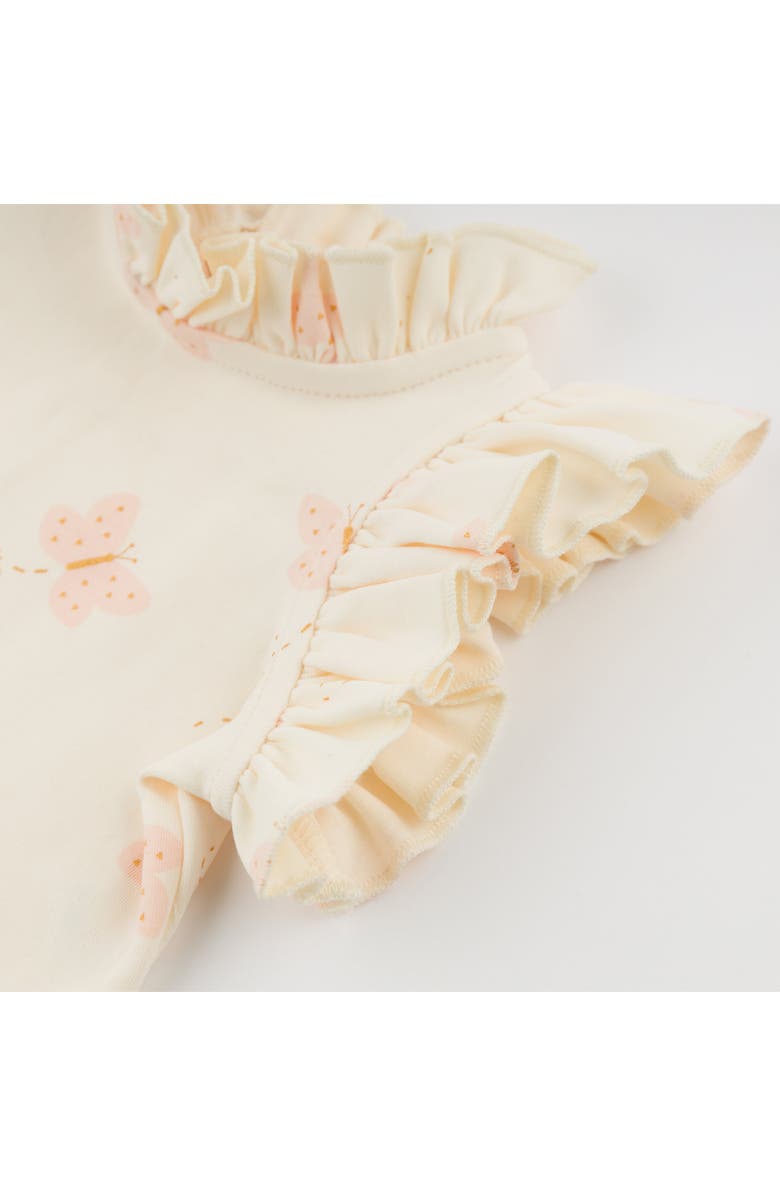 oh baby! Mini Butterflies Pink Lola Top Jamie Short Set, Alternate, color, Milk