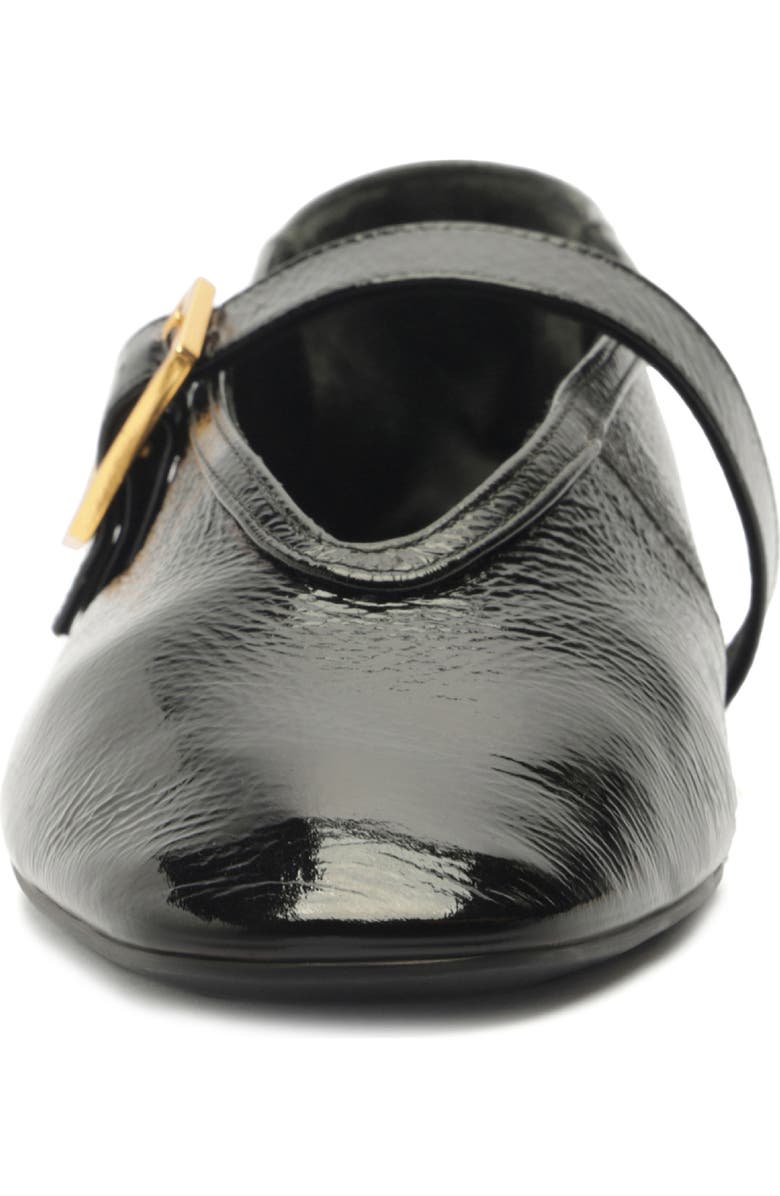 Schutz Courtney Patent Leather Mary Jane Flat, Alternate, color, Black