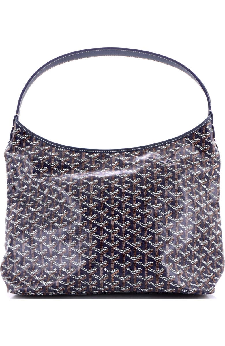 Pre-Owned Goyard Boheme Hobo Coated Canvas, Alternate, color, Blue