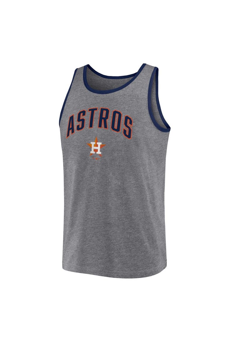 Men's Fanatics Branded  Heather Gray Houston Astros Primary Tank Top, Alternate, color, Heather Gray