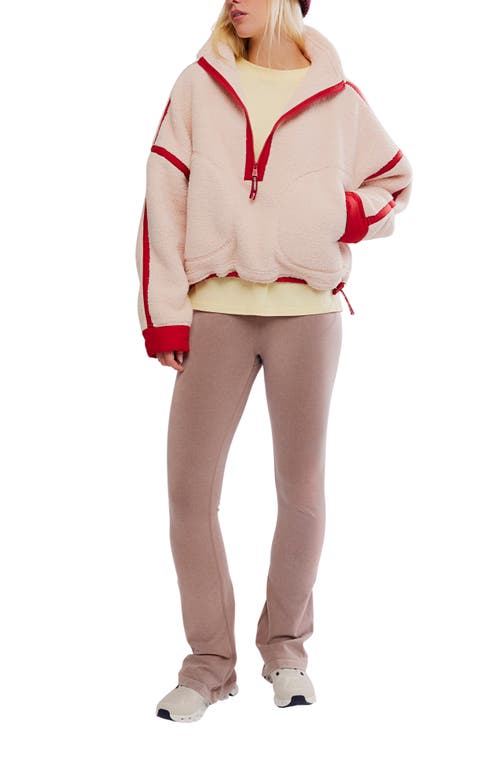 Free People Fp Movement Mountain High Fleece Half Zip Pullover In Multi