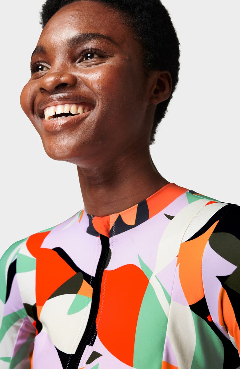 Sweaty Betty Tidal Long Sleeve One-Piece Swimsuit, Alternate, color,