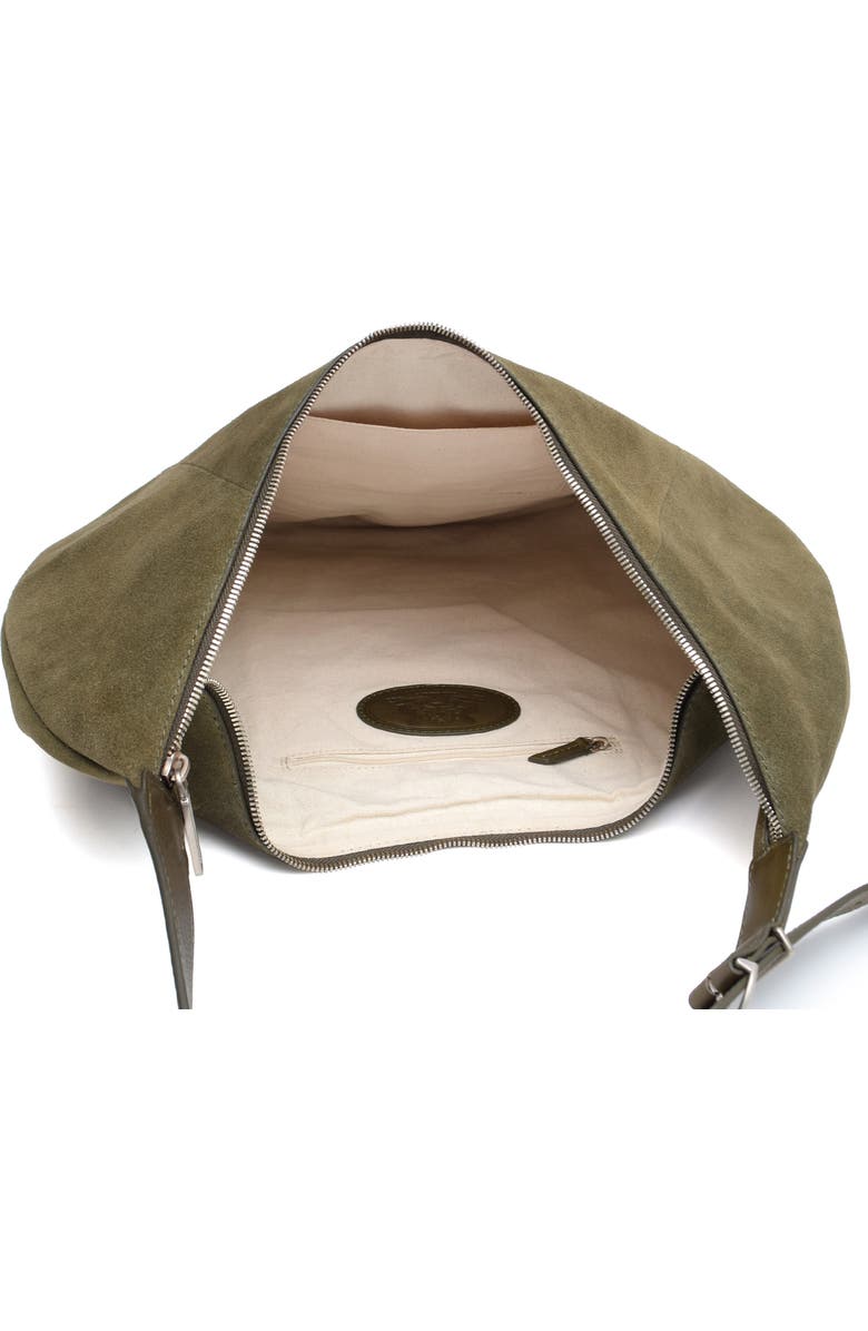 New Amsterdam Leatherworks Wyatt Oversized Suede Hobo Bag, Alternate, color,