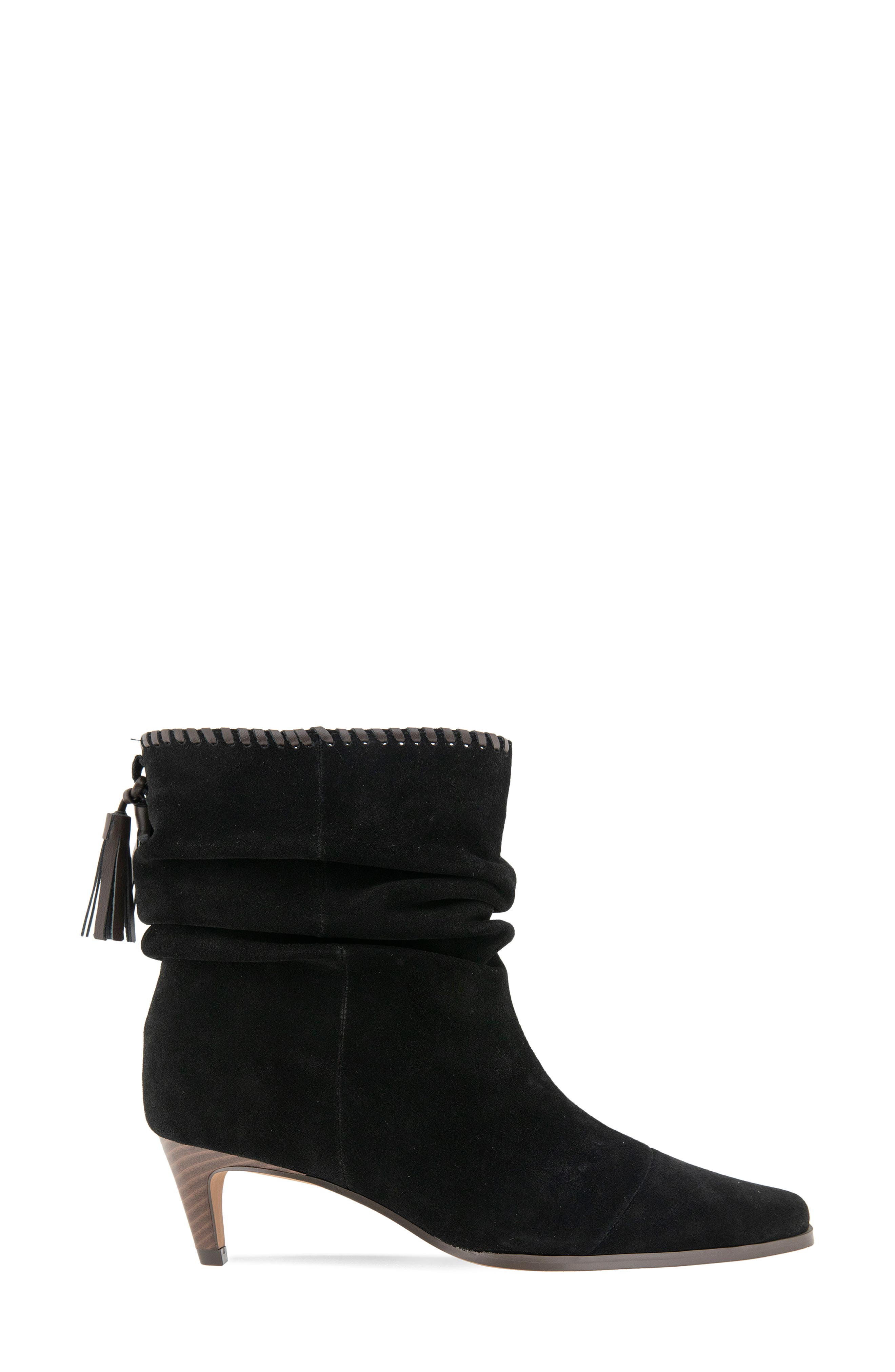 Splendid Jose Cap Toe Slouch Bootie, Alternate, color, Black