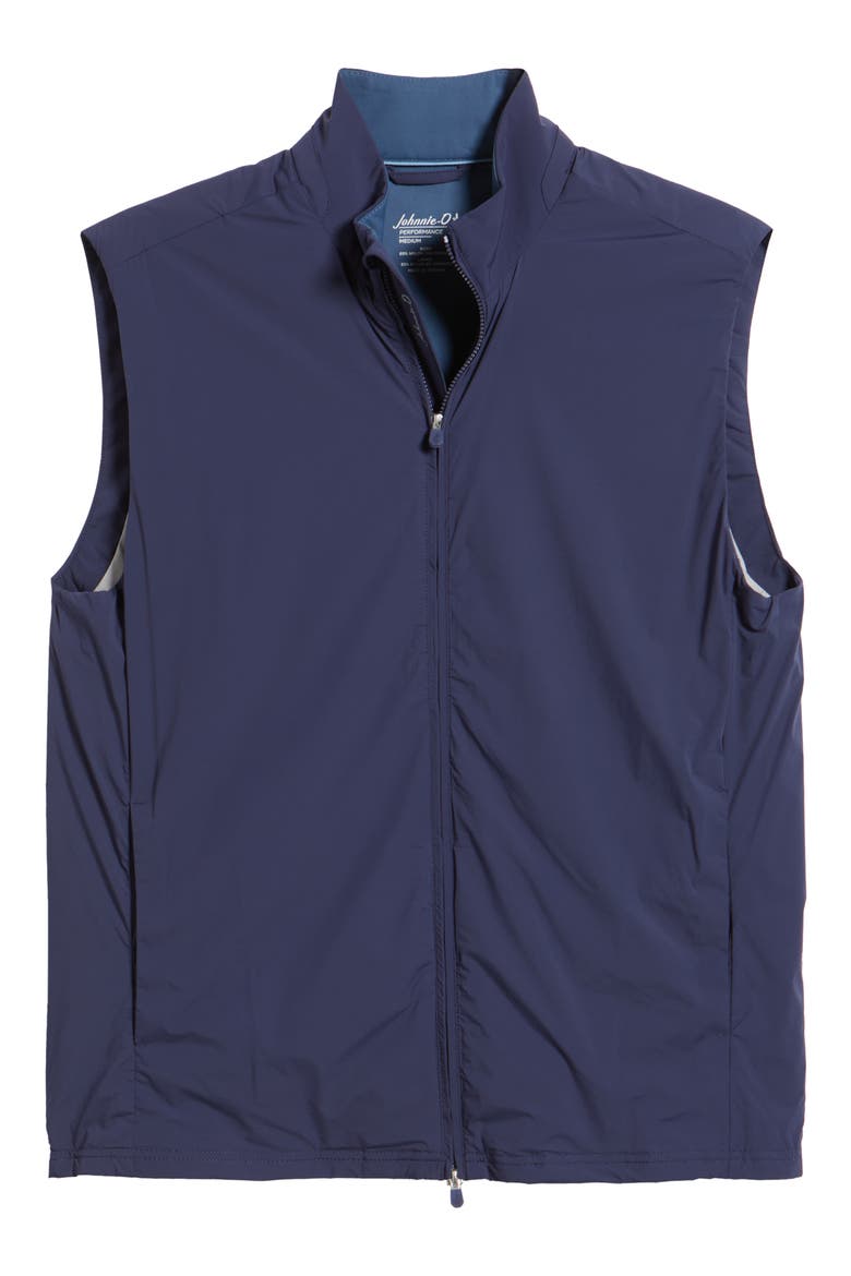 Flex Zip Front Stretch Vest, Alternate, color, NAVY