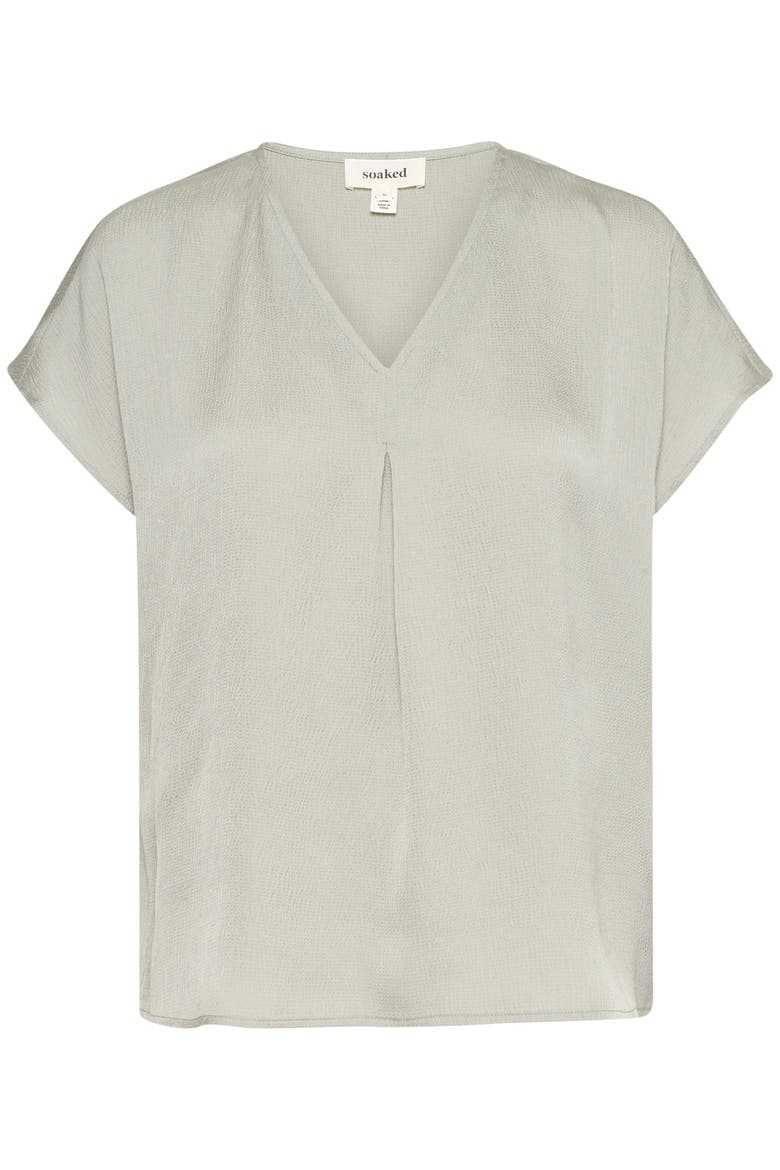 Loana Short Sleeve V-Neck Blouse, Alternate, color, Shadow