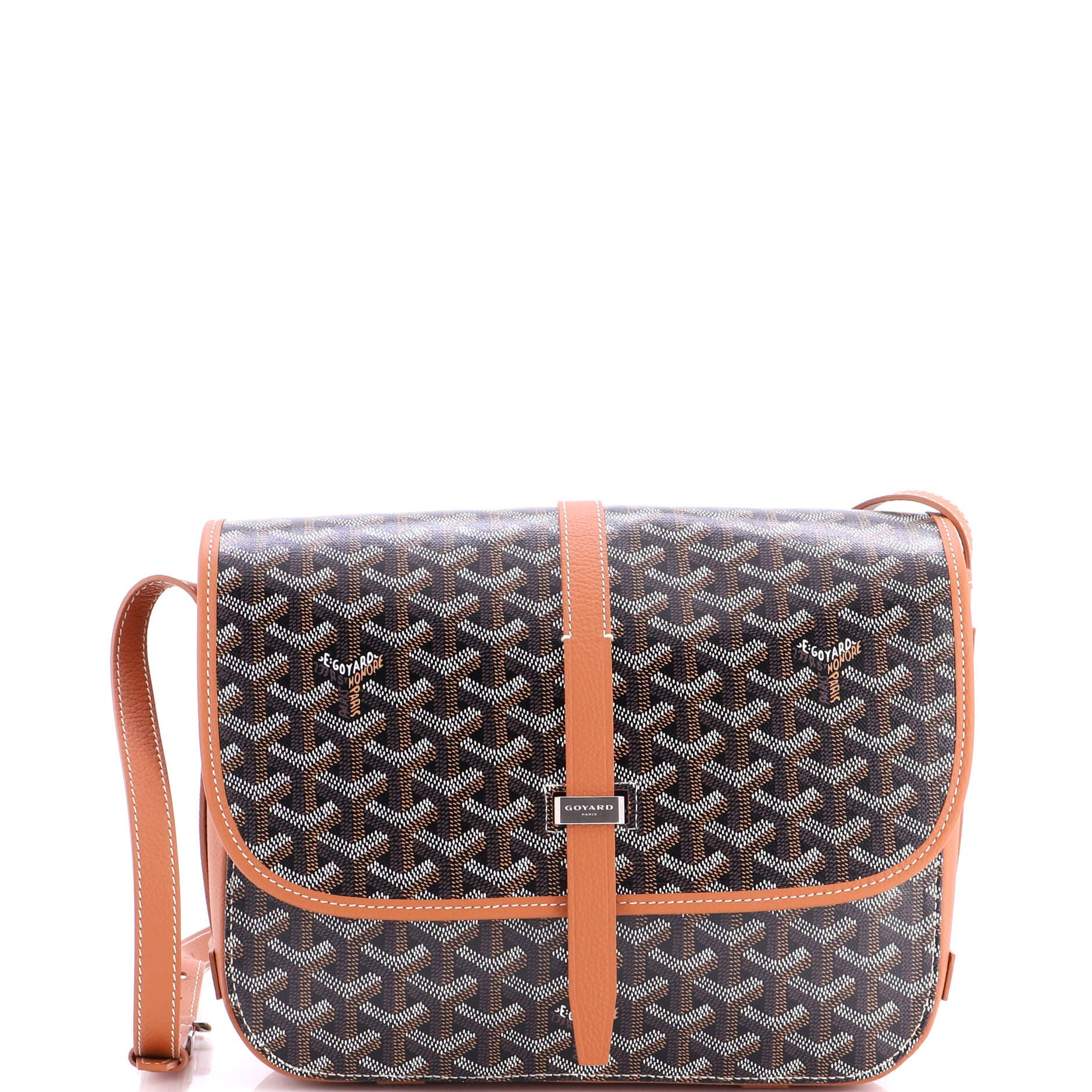 Belvedere II Messenger Bag Coated Canvas MM, Main, color, Brown