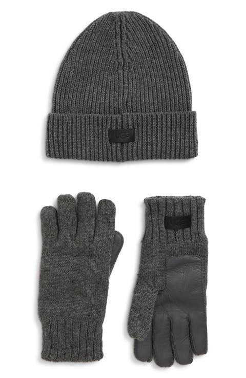 Knit Beanie & Gloves Set