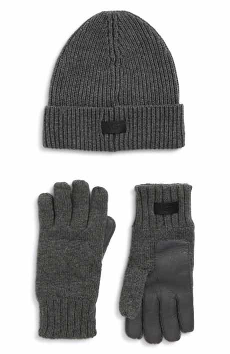 Knit Beanie & Gloves Set