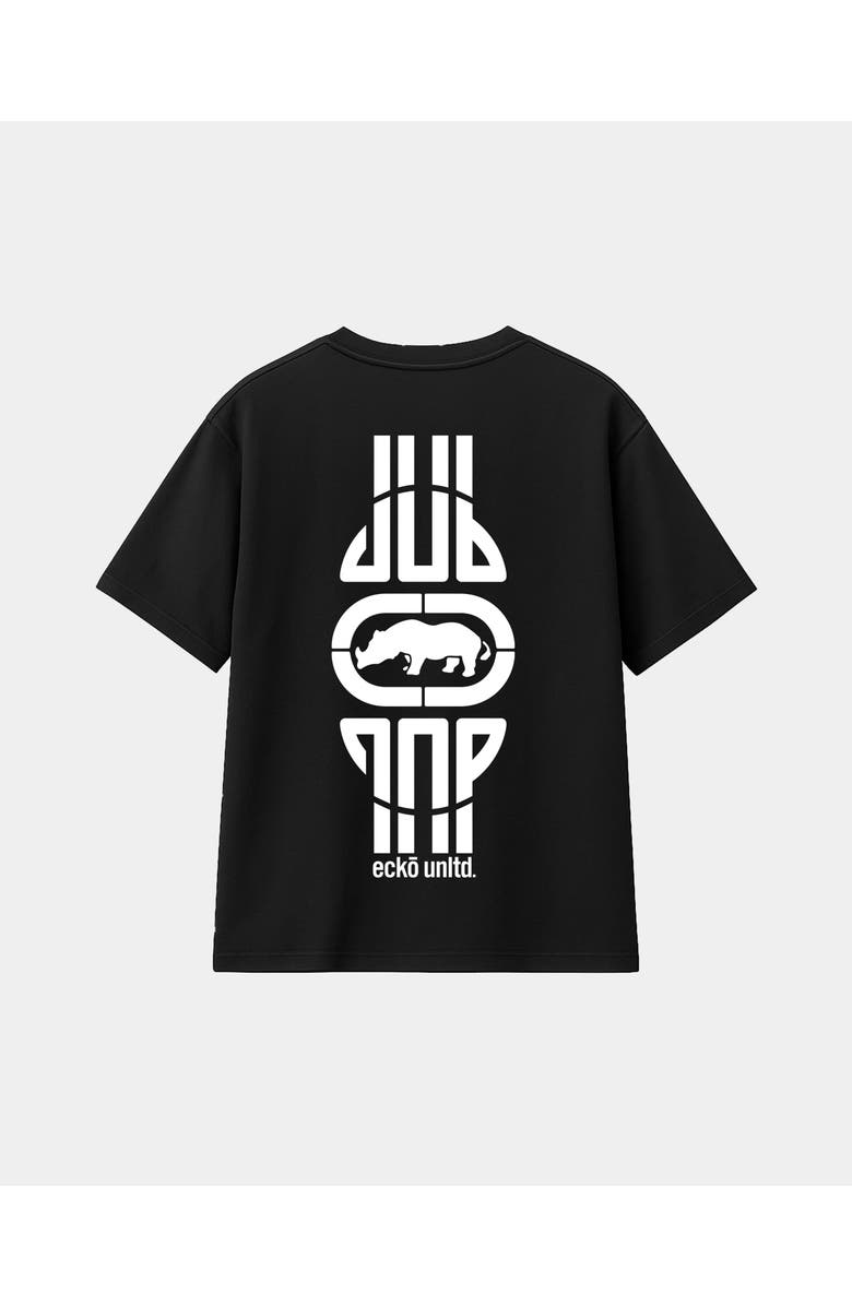 ECKO JDUB Rhino Print Tee, Alternate, color, Black