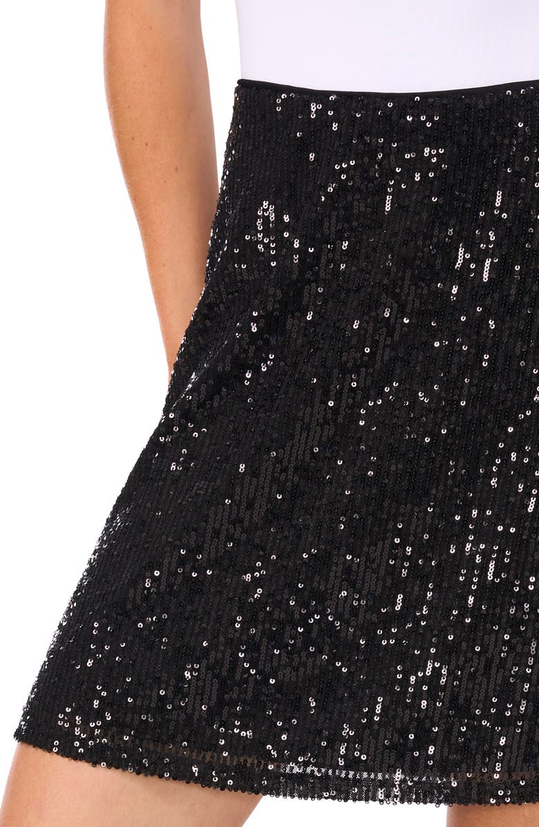 CeCe Sequin Miniskirt, Alternate, color, 