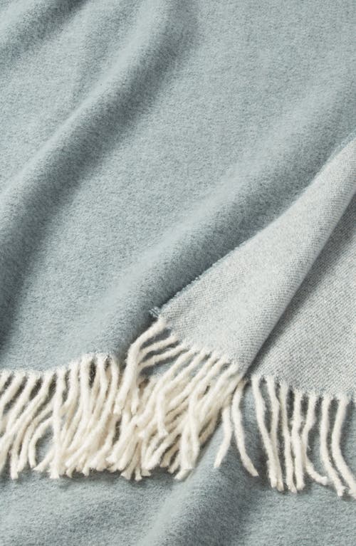 Nordstrom Plaid Fringe Throw Blanket In Green
